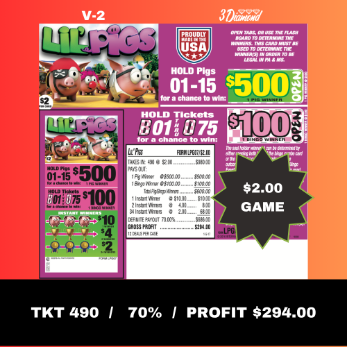 $500 LIL PIGS ($2.00) Image